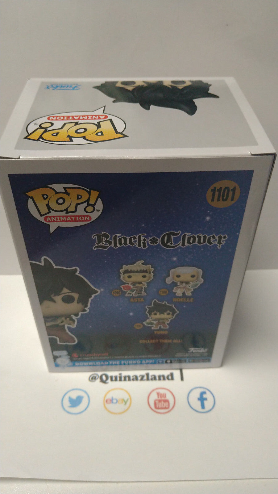 Funko Pop! BLACK CLOVER 1101 Yuno (F15)