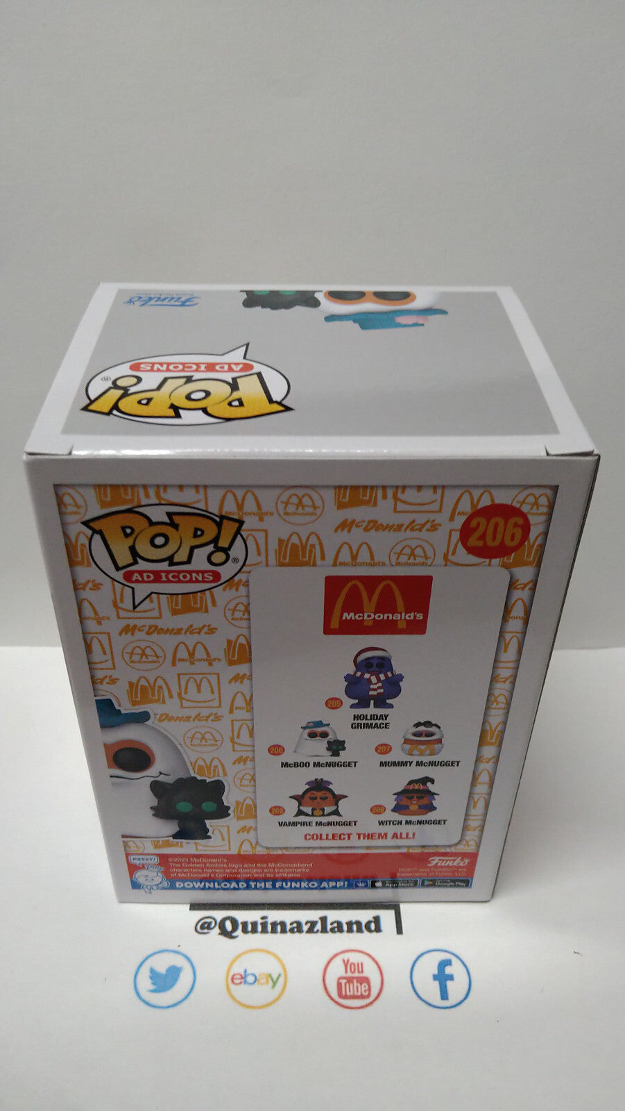 Funko Pop!  MCDONALDS POP Ad Icons N° 206 Nugget Buddies Fantome (F9)