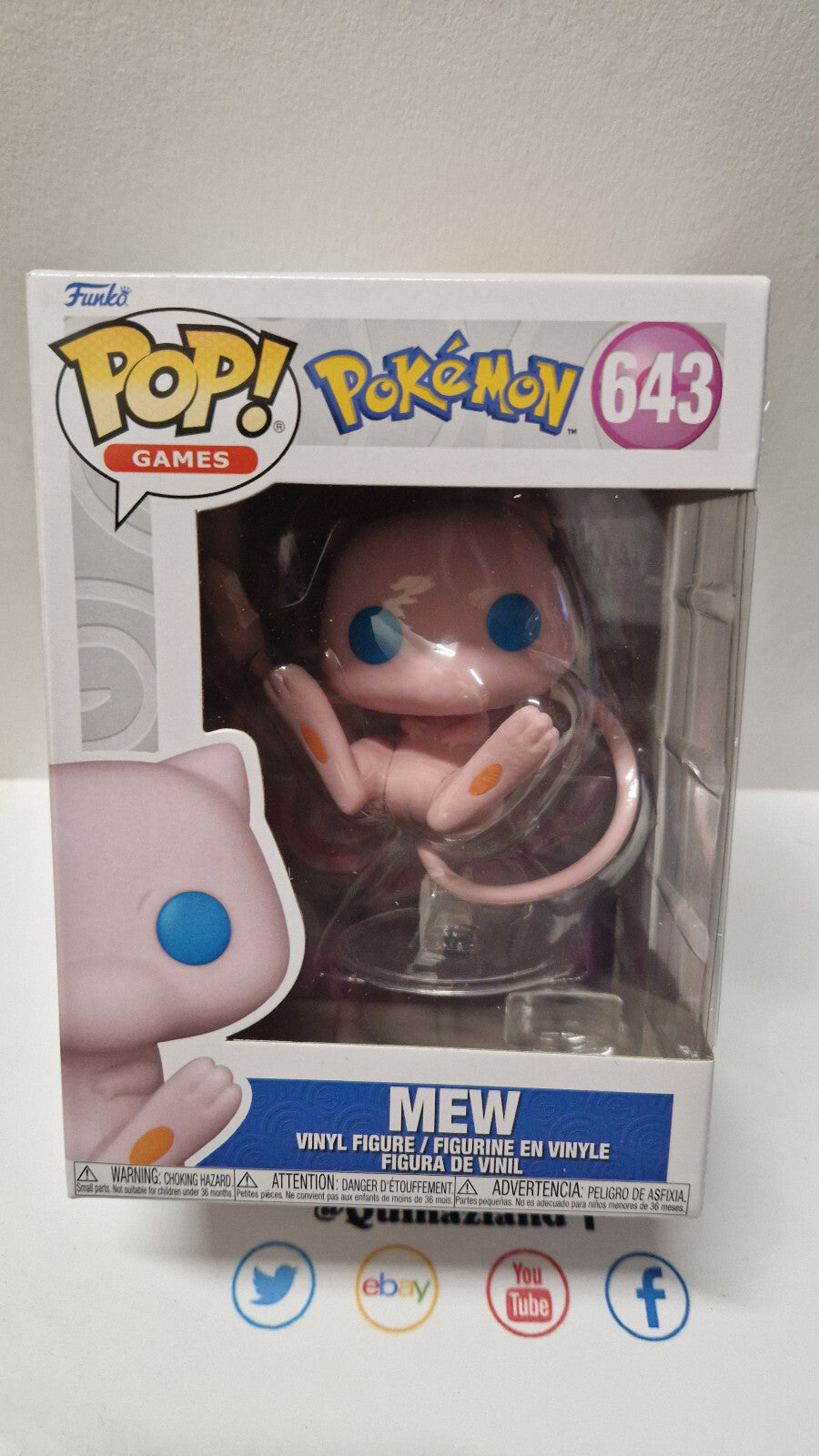 Funko Pop! POKEMON POP Games N° 643 Mew (F27)