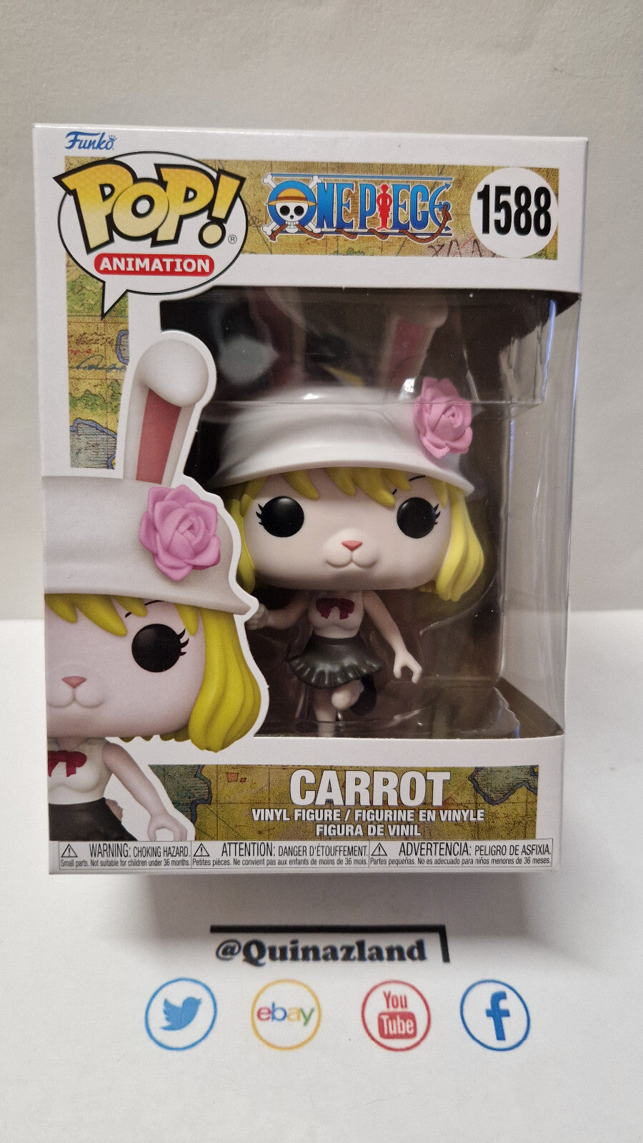 Funko Pop! ONE PIECE POP Animation N° 1588 Carrot boite abimée (F18)