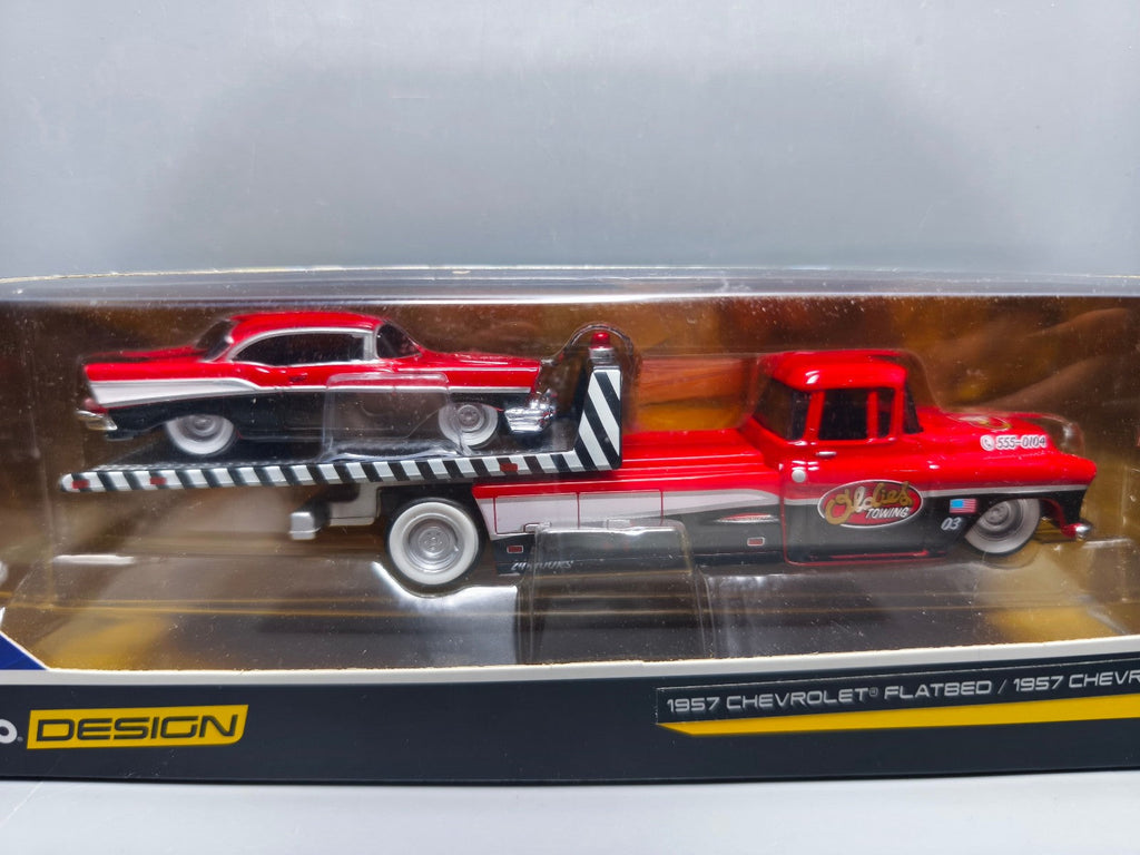 Maisto Design Transport 1957 chevroley Flatbed bel air (CT08)
