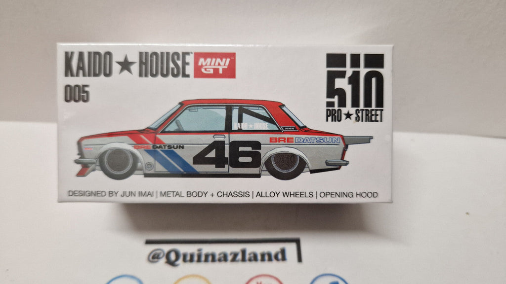 Mini GT Kaido House Datsun 510 Pro Street BRE510 V1 4 spoke rims N° 005 (NP10)