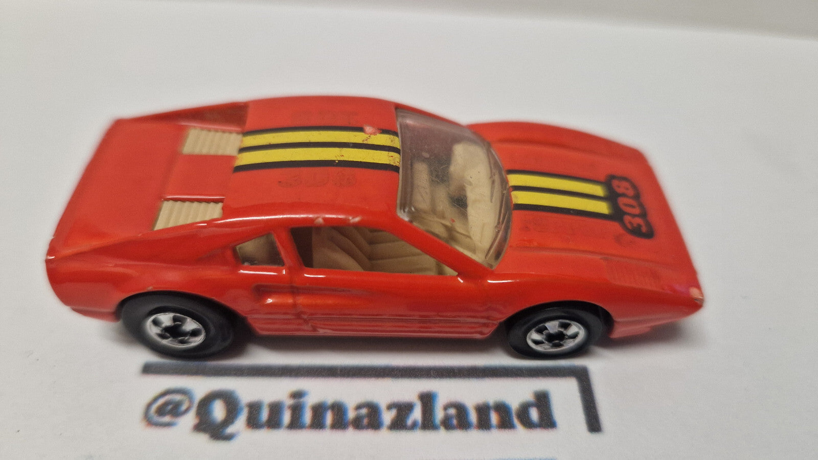 Hot Wheels 1989 color racers Ferrari 308 racebait  (A30)