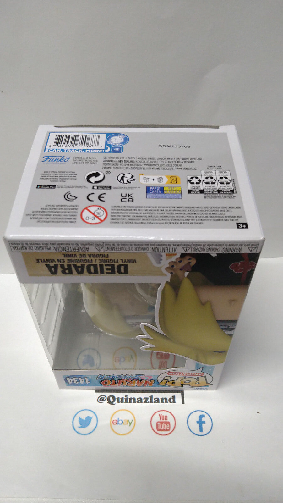 Funko Pop!  NARUTO Animation N° 1434 Deidara (F12)