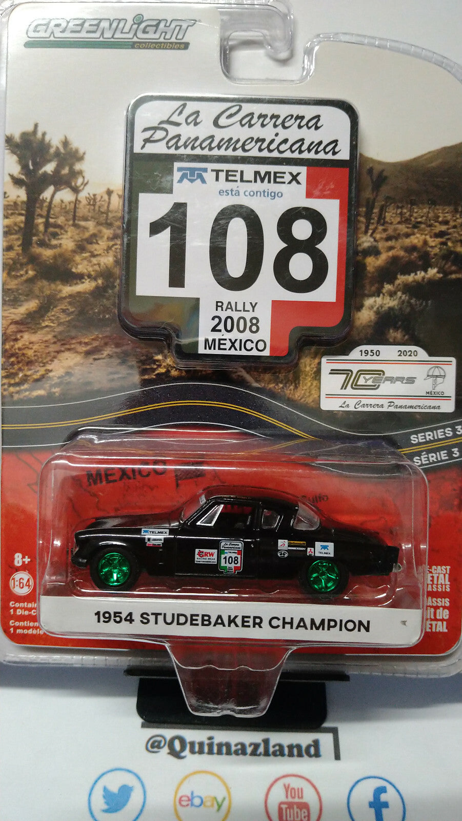 Greenlight La carrera panamericana  1954 studebaker champion Chase (NG46)