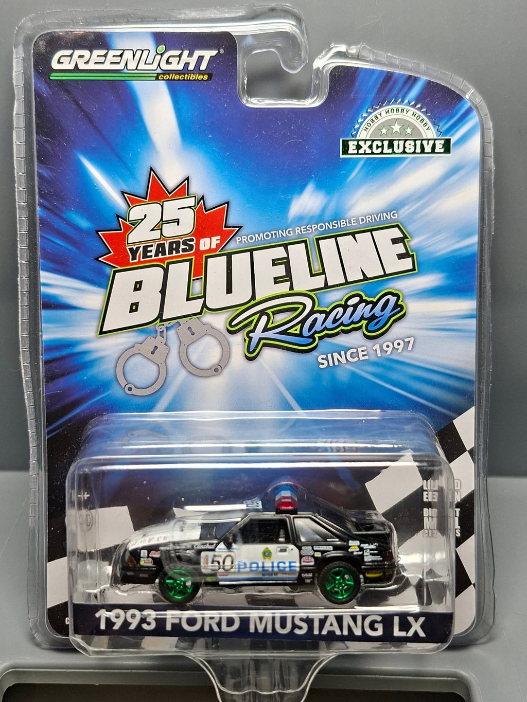 Greenlight 1993 Ford Mustang Edmonton Police Edmonton Alberta Canada Chas (NG62)