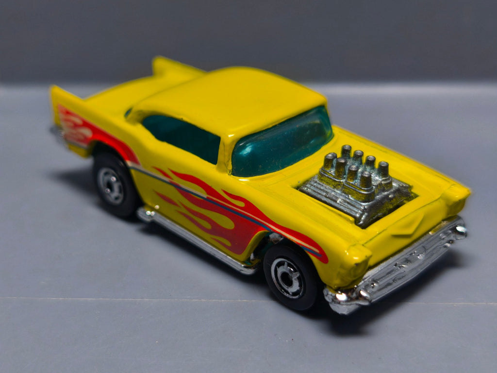 Hot Wheels 57 chevy HO chrome version sans nom sur base 1992-157   (A12)