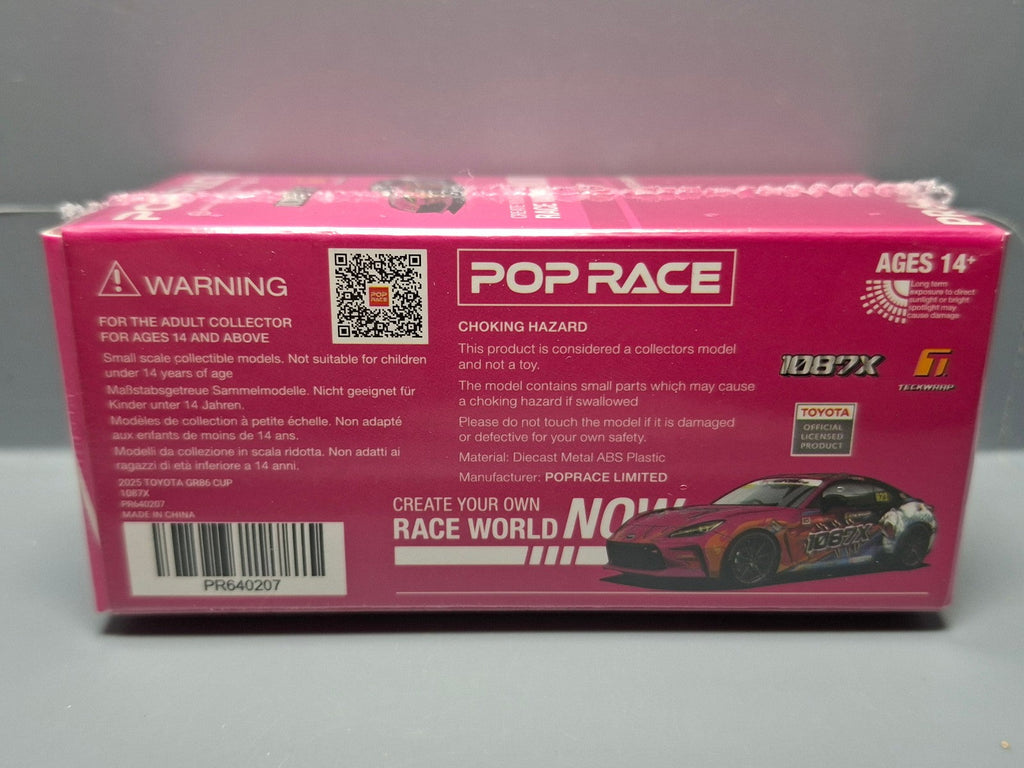 Pop Race 1/64 Toyota GR86 CUP 1087X, various (CP18)