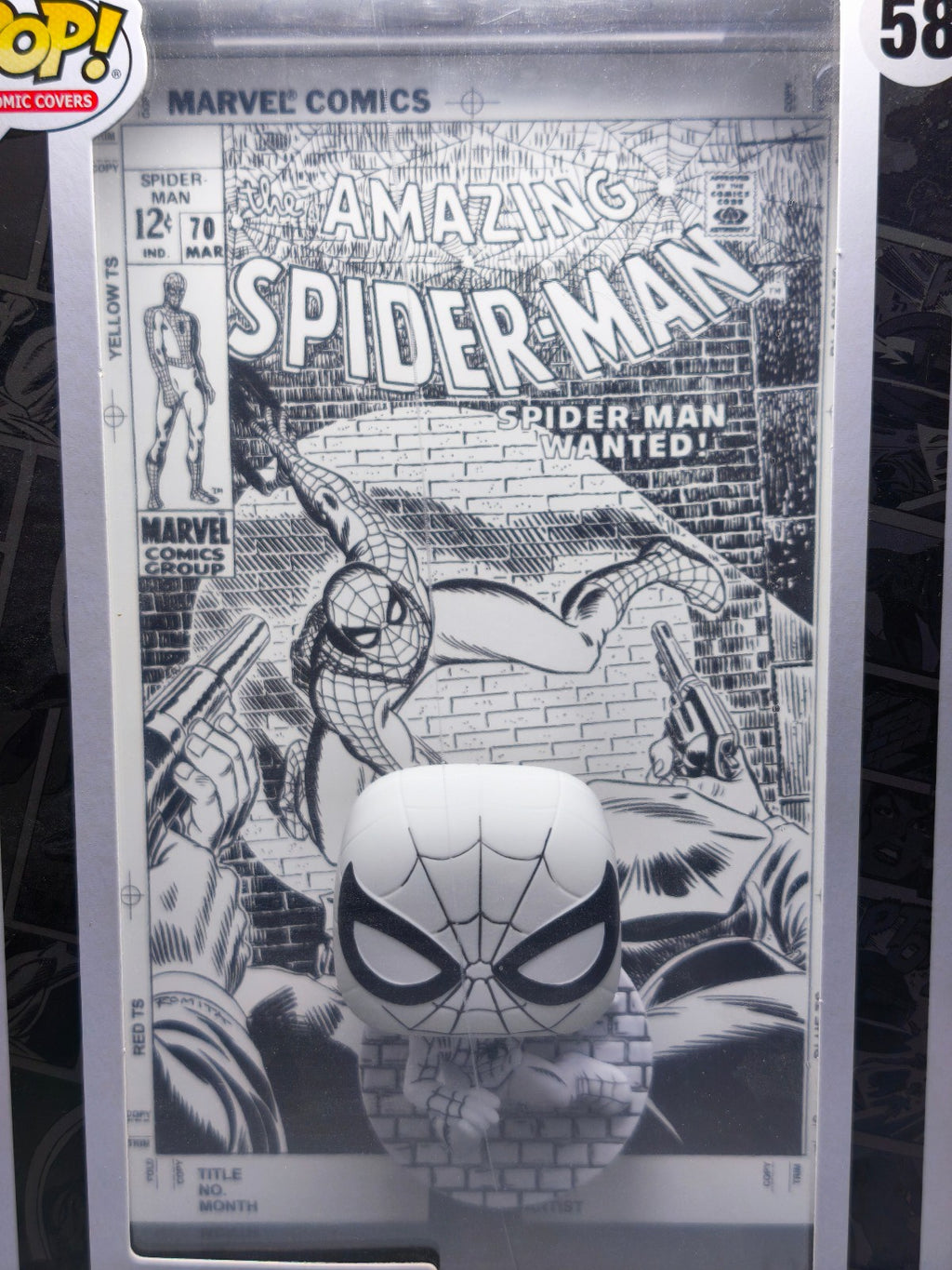 Funko Pop!  Marvel 85TH Pop Comic Cover N° 58 Spider-Man (Cart)