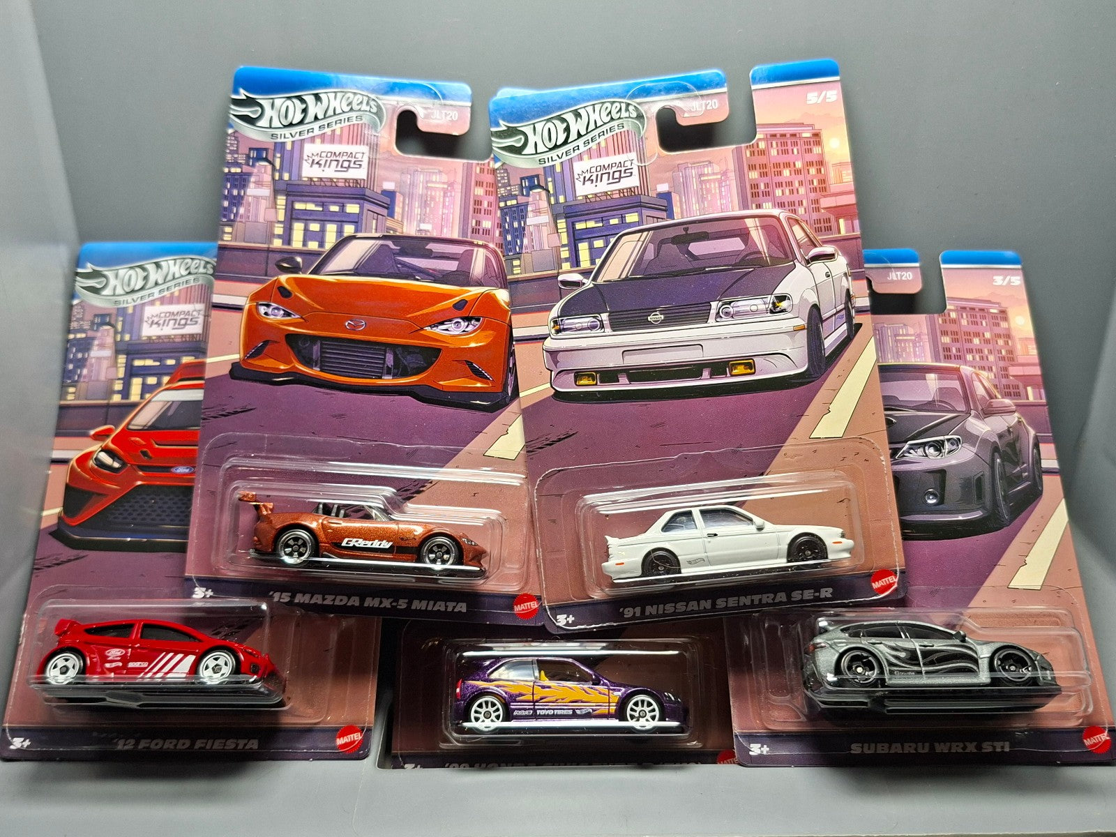 Hot Wheels Set 2026 Compact Kings For Nissan Subaru Honda Mazda Lot de 5 (CP20)