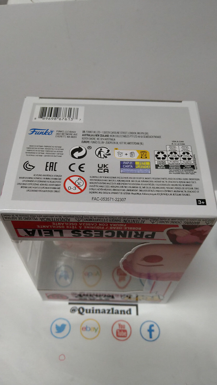 Funko Pop! STAR WARS  Valentines N° 589 Leia (F37)