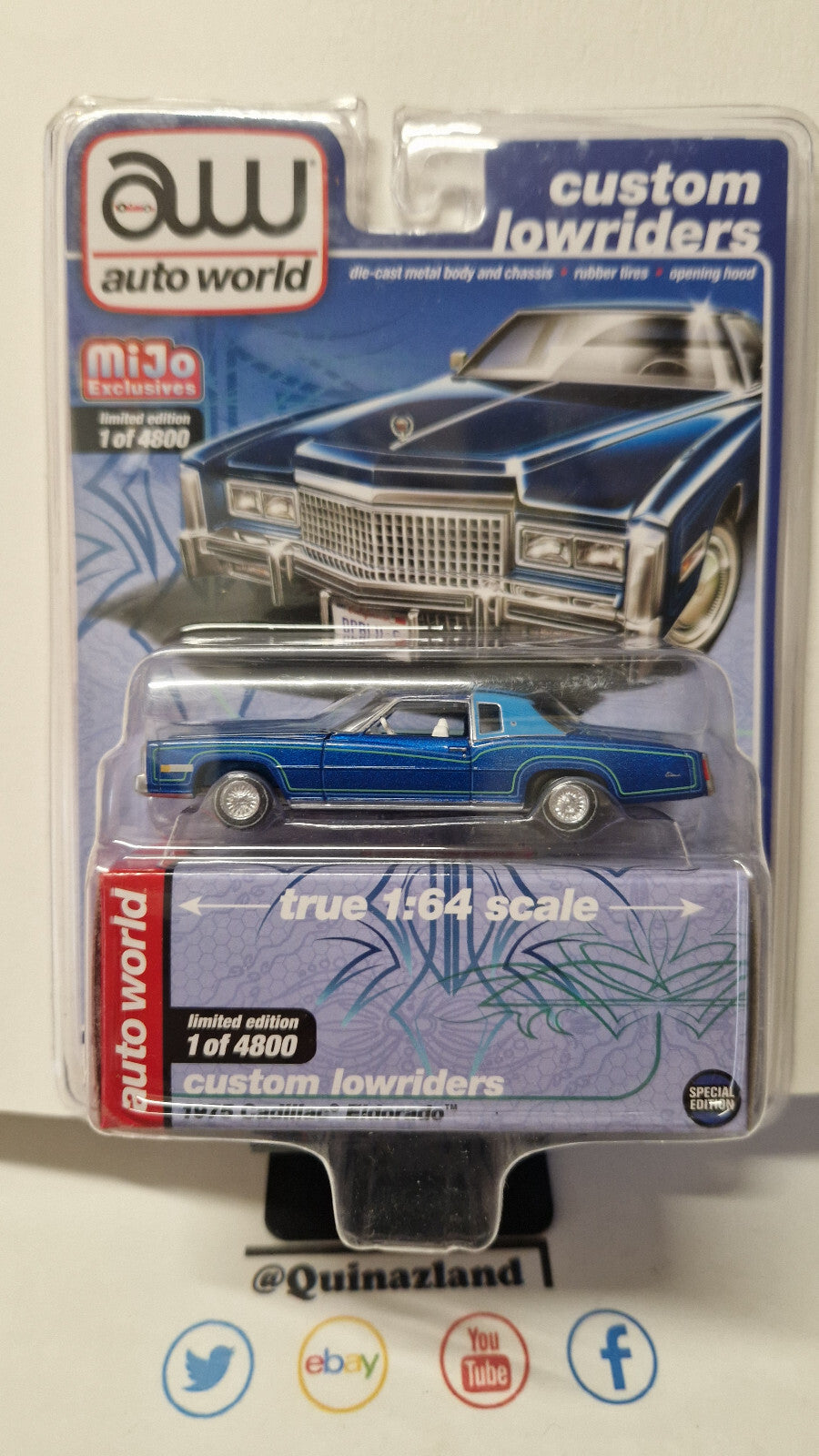Auto World Lowriders 1975 Cadillac Eldorado 4800pcs (NG67)