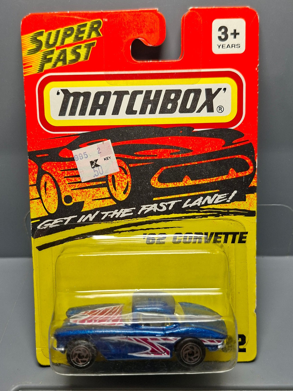 Matchbox Super fast  62 corvette version jantes chromes  (CP18)