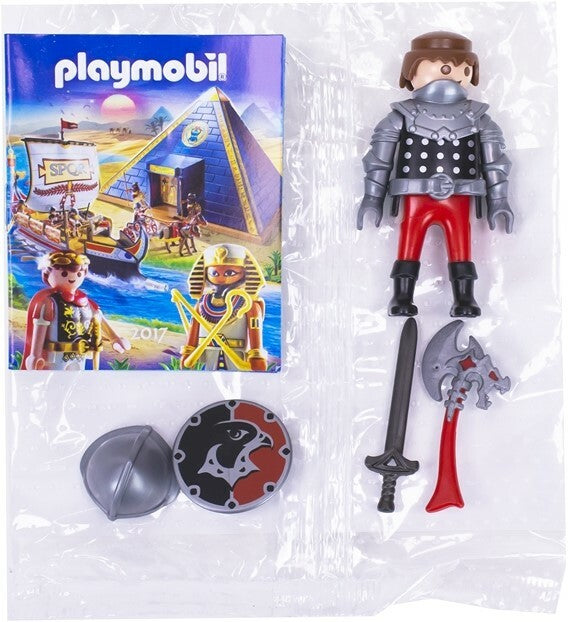 Playmobil personnage chevalier avec hache et bouclier (NP26)