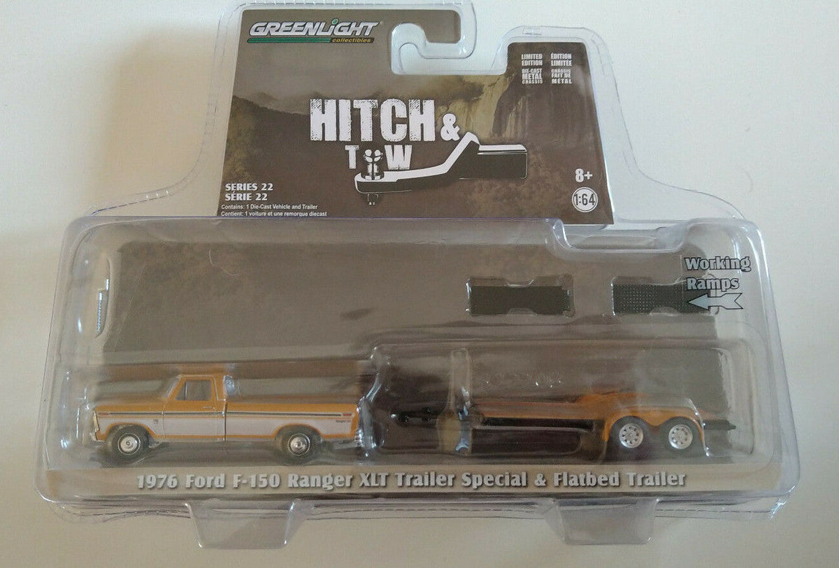 Greenlight Hitch & Tow 1976 Ford F-150 Ranger XLT Trailer Special  (CT05)
