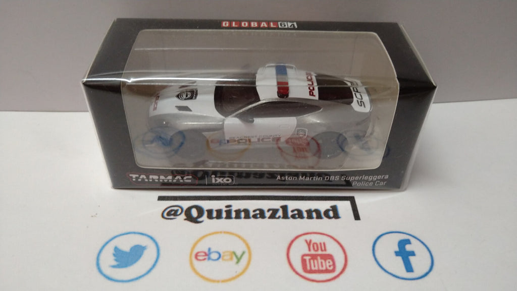 Tarmac 1/64 Aston Martin DBS Superleggera Police Car Chase  (NP18)