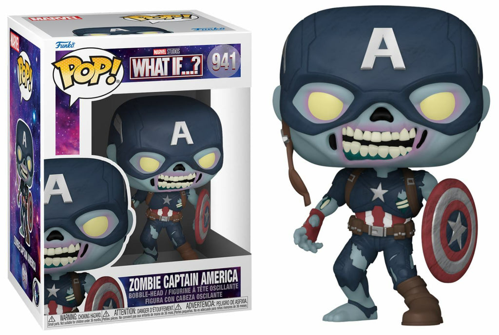 Funko Pop! MARVEL WHAT IF 941 Zombie Captain America (F42)