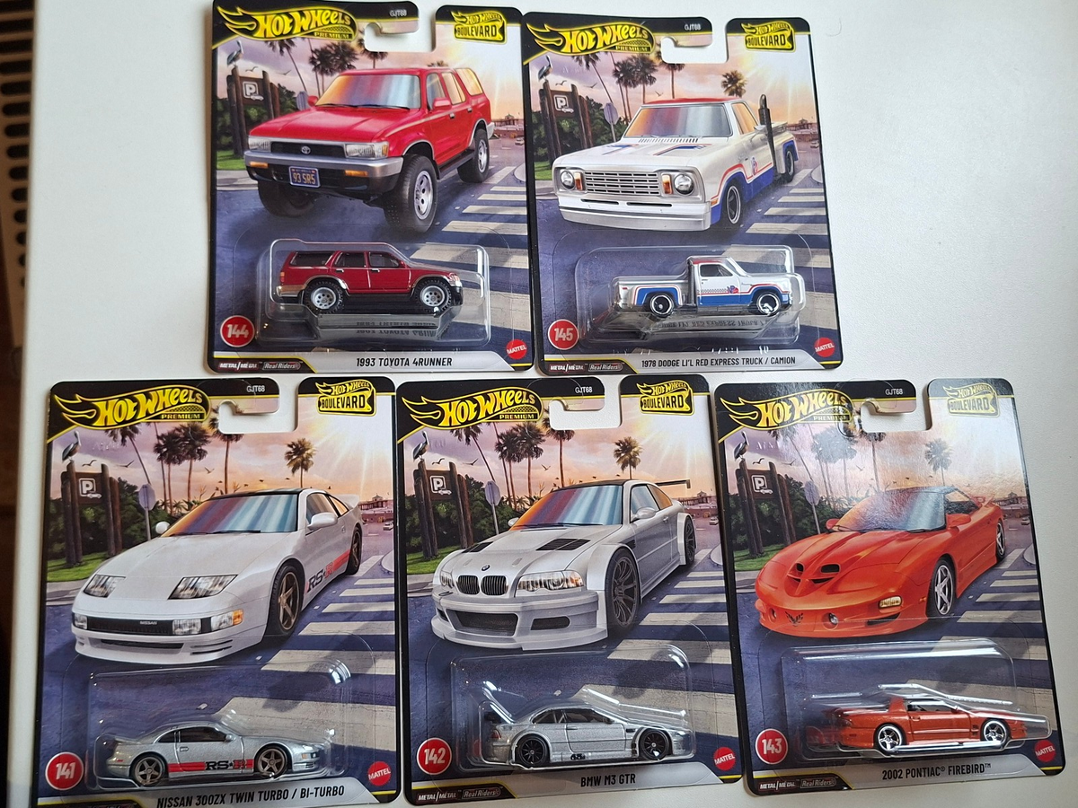 Hot Wheels Set 2026 Boulevard mix F Pontiac BMW Dodge Toyota   Lot de 5 (NG43)