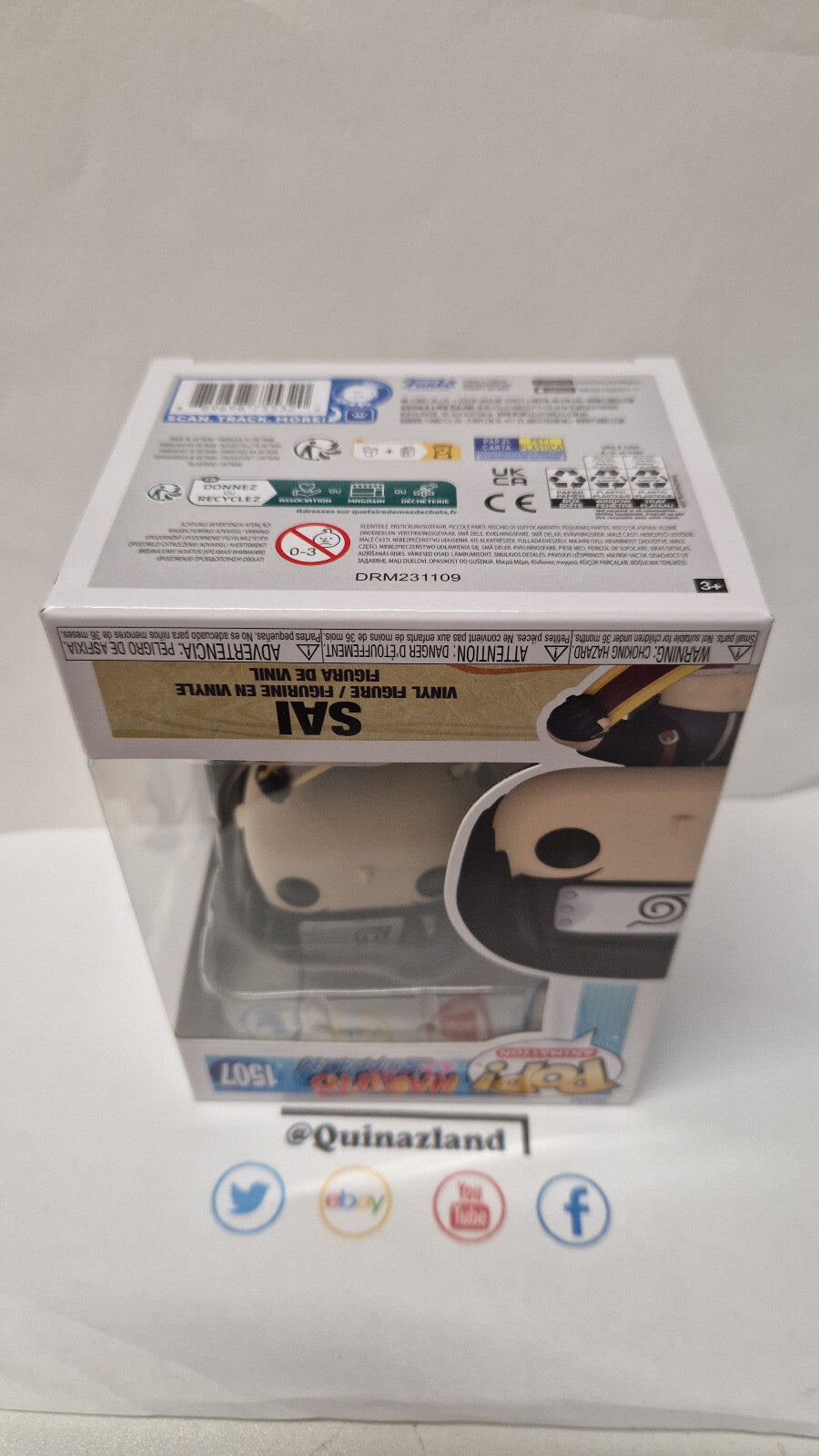 Funko Pop! NARUTO SHIPPUDEN POP Animation N° 1507 Sai (F7)