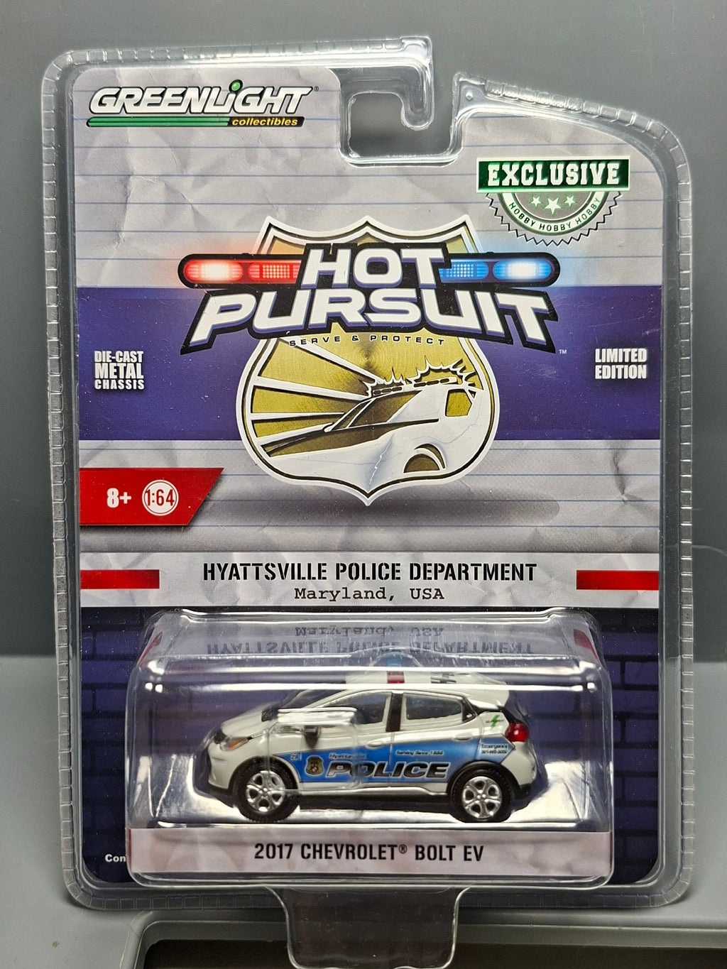 Greenlight Hot Pursuit 2017 Chevrolet Bolt Hyattsville   (NG19)