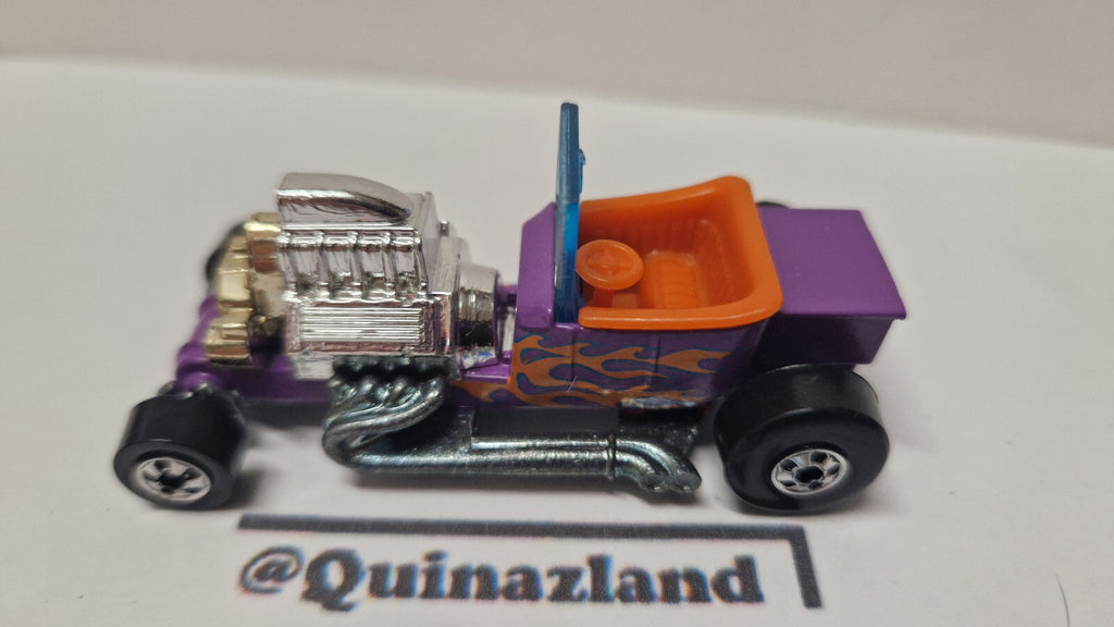 Hot Wheels 1991 Park'n plates  T-bucket version tampo et intérieur orange  (A30)