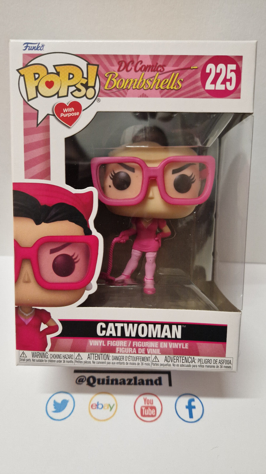 Funko Pop! DC Comics Bombshells Catwoman Edition Cancer du sein #225 (F20)