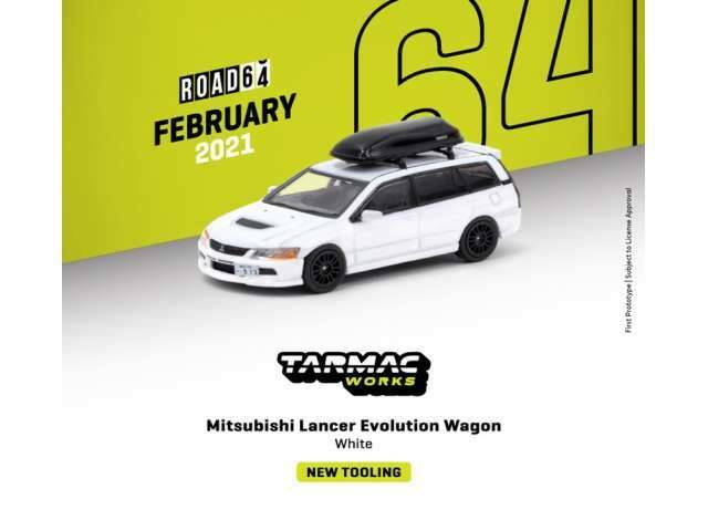 Tarmac 1/64 Mitsubishi Lancer Evolution Wagon & Rooftop Cargo Carrier (NP13)