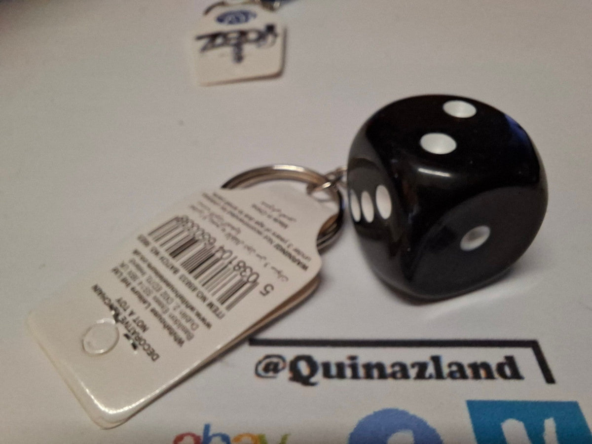 Fobz Porte clé dé noir 2,5 cm  (CB)