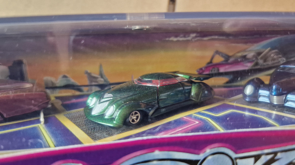 Hot Wheels 1999 ed newton's lowboyz  Triclopz, rareflow & mercohaulic  (CT10)