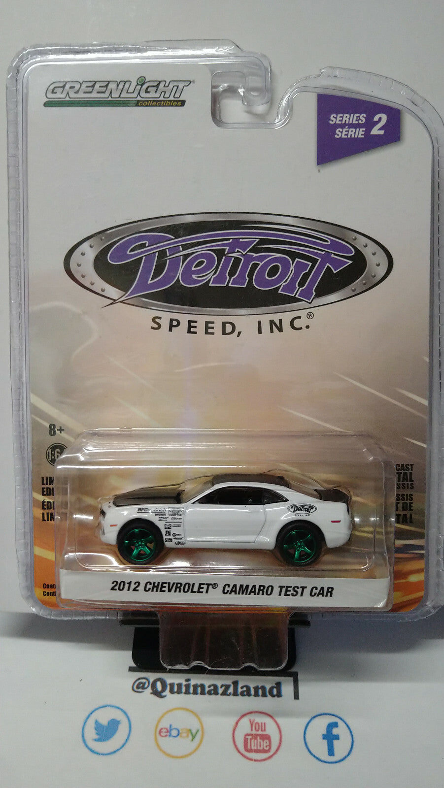 Greenlight Detroit 2012 Chevrolet Camaro Test Car Chase (NG71)