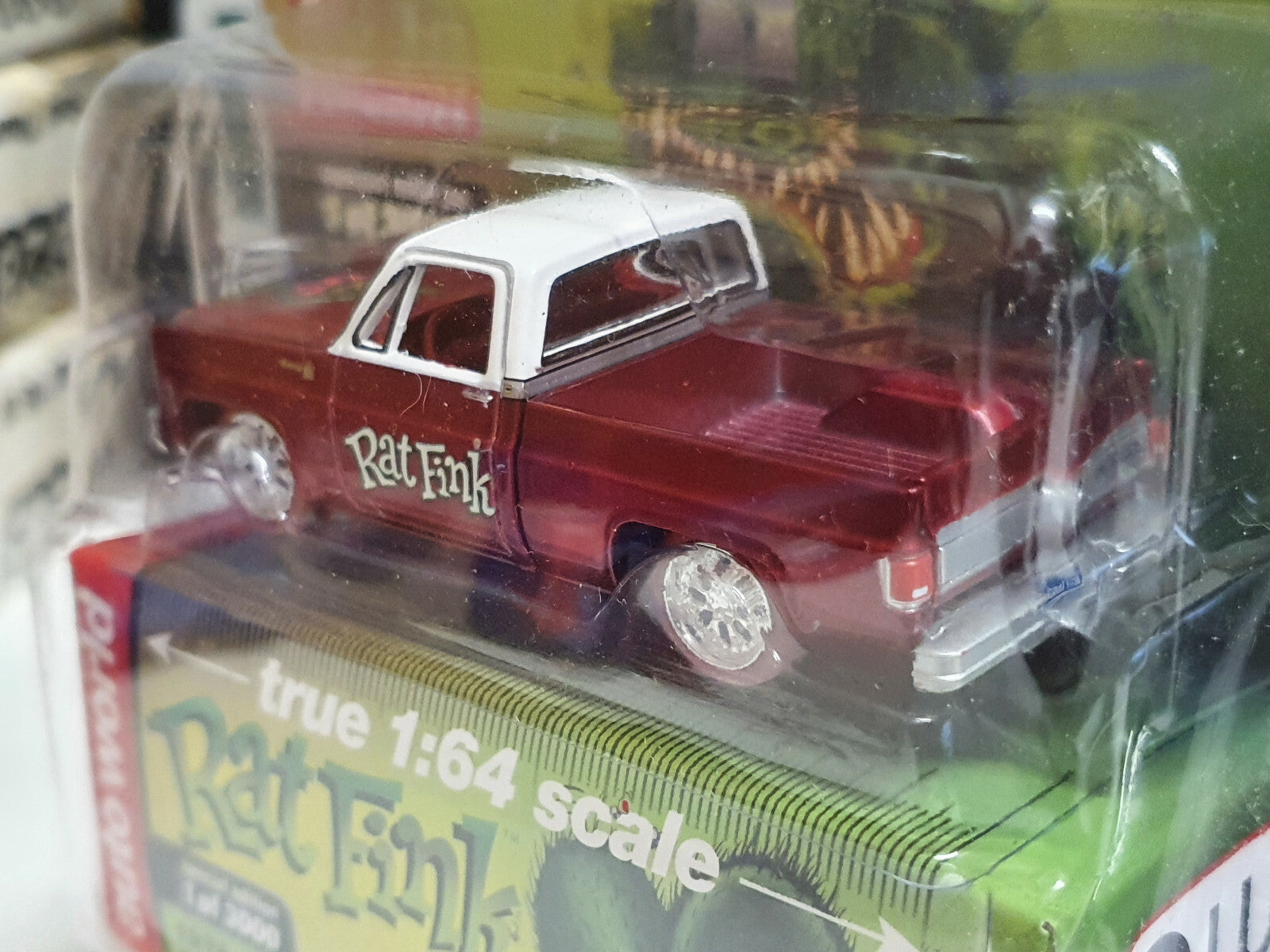 Auto Word Ultra Red Rat Fink 1978 Chevrolet Cheyenne C10 Chase  (NG04)