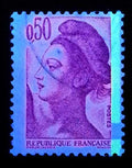 France Maury n° 2189 Y&T n° 2184 Liberté de Gandon Rare bande phosphore a cheval