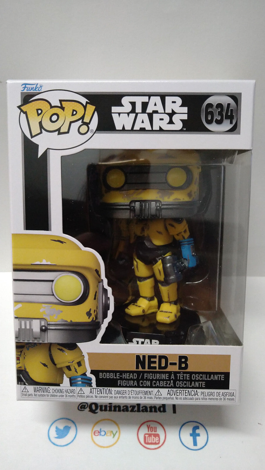 Funko Pop!  STAR WARS  N° 634 Ned-B (F7)
