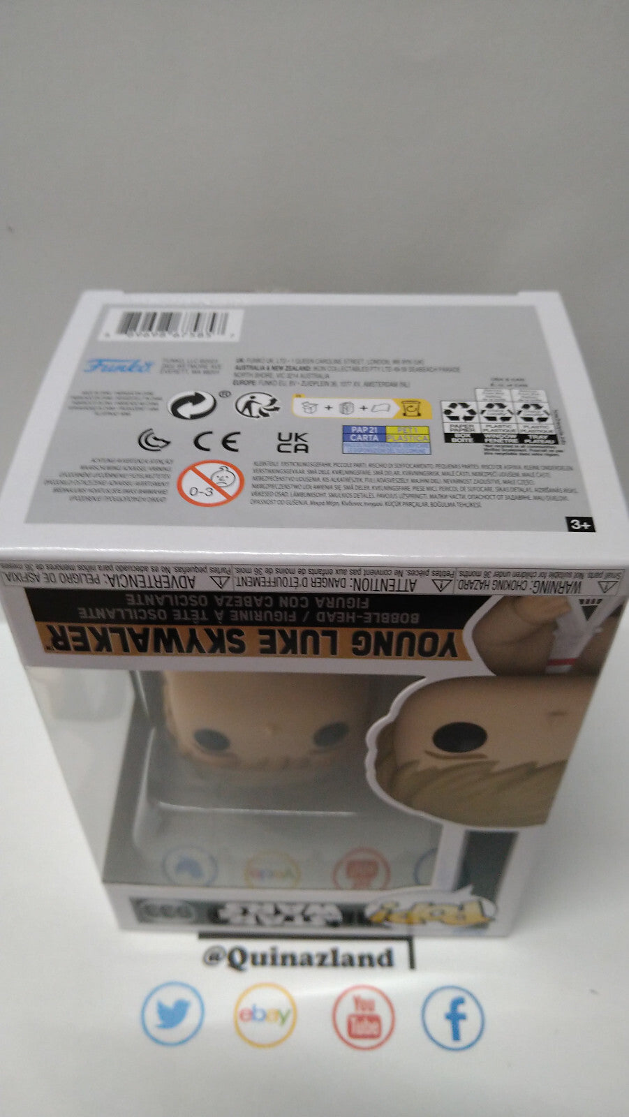 Funko Pop!  STAR WARS  N° 633 Luke Skywalker "Jeune" (F7)