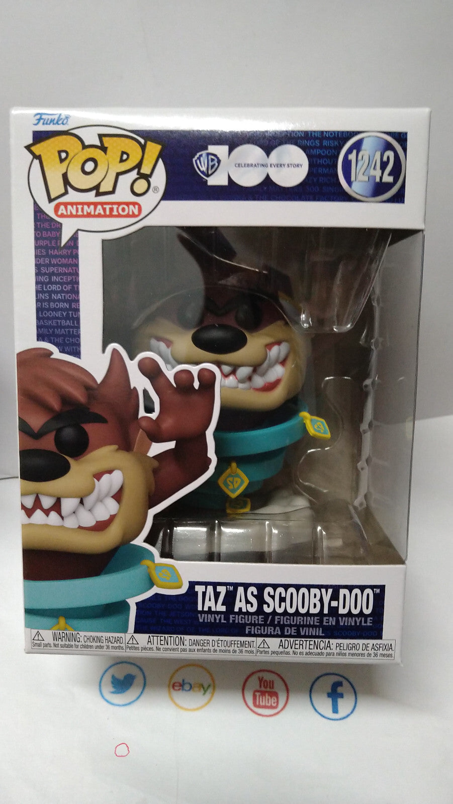 Funko Pop! Warner Bros Ride Super DLX N° 1242 Taz as Scooby (F6)