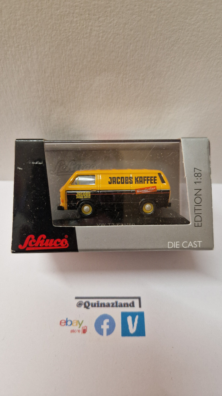 Schuco 1/87 Volkswagen T3 kasten Jacob kafee  (NP31)