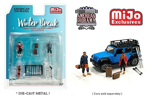 American Diorama Set 1/64 Figurines Winter Break    (NG13)