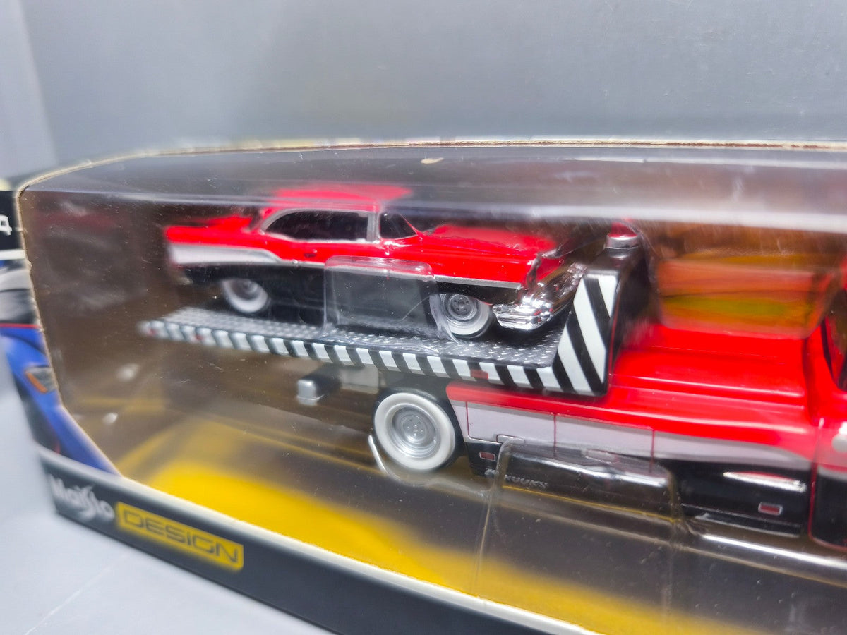 Maisto Design Transport 1957 chevroley Flatbed bel air (CT08)