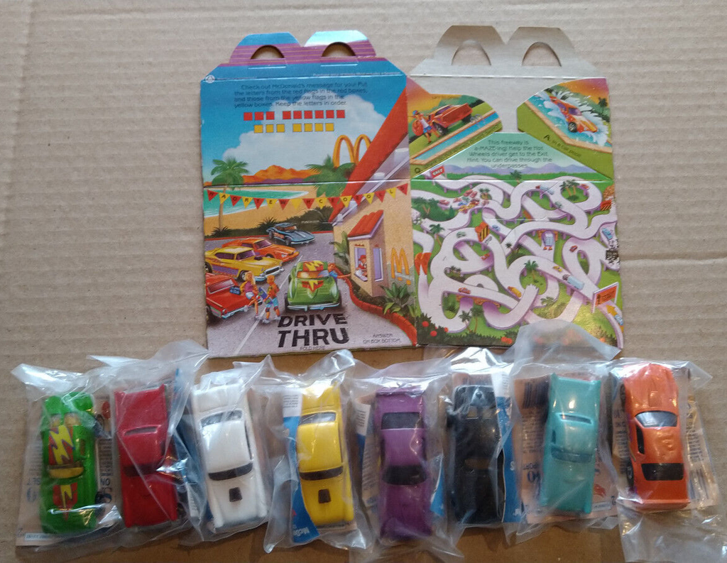 Hot Wheels Lot 1991 mcdonald California Custom  lot de 8 voitures (Cart)