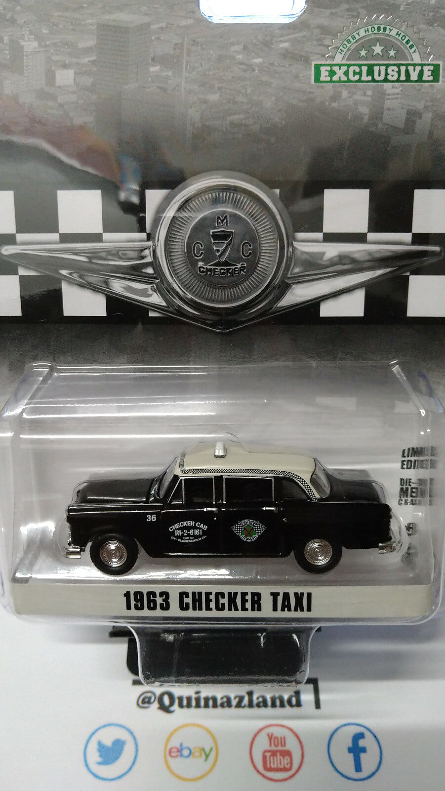 Greenlight Exclusive 1963 Checker Taxi   (NG22)