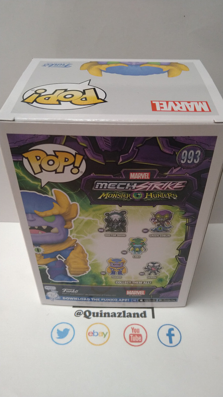 Funko Pop! MARVEL MONSTER HUNTERS 993 Thanos (F36)