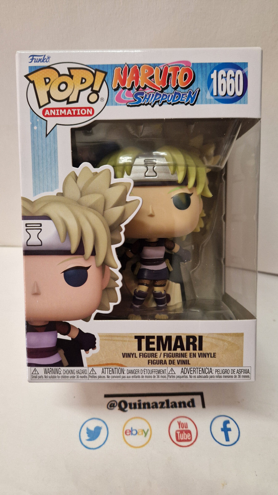 Funko Pop! Naruto Shippuden Animation N° 1660 Temari (F22)