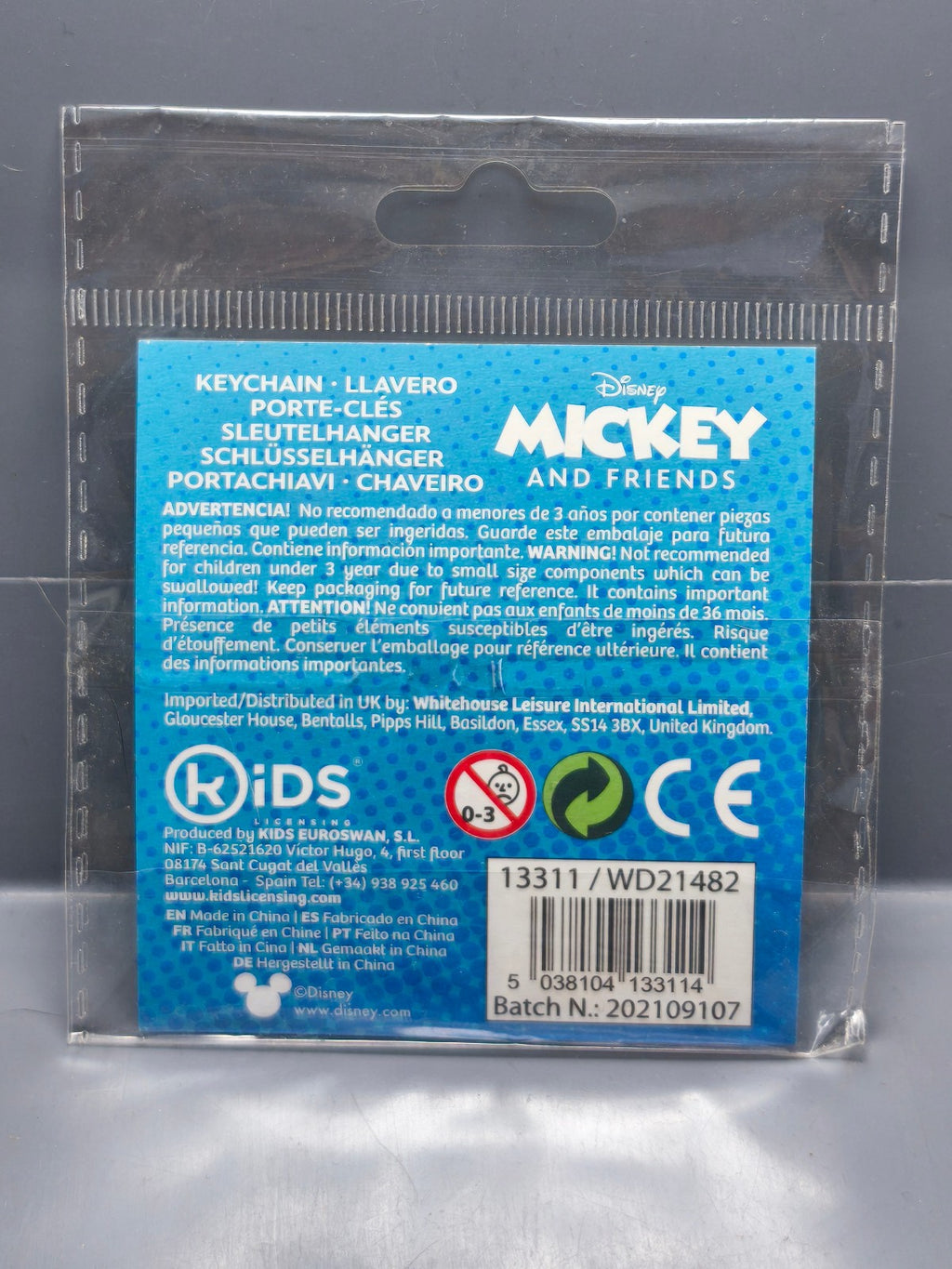 Porte clé silicone Mickey & Fiends Minnie  (Cart)