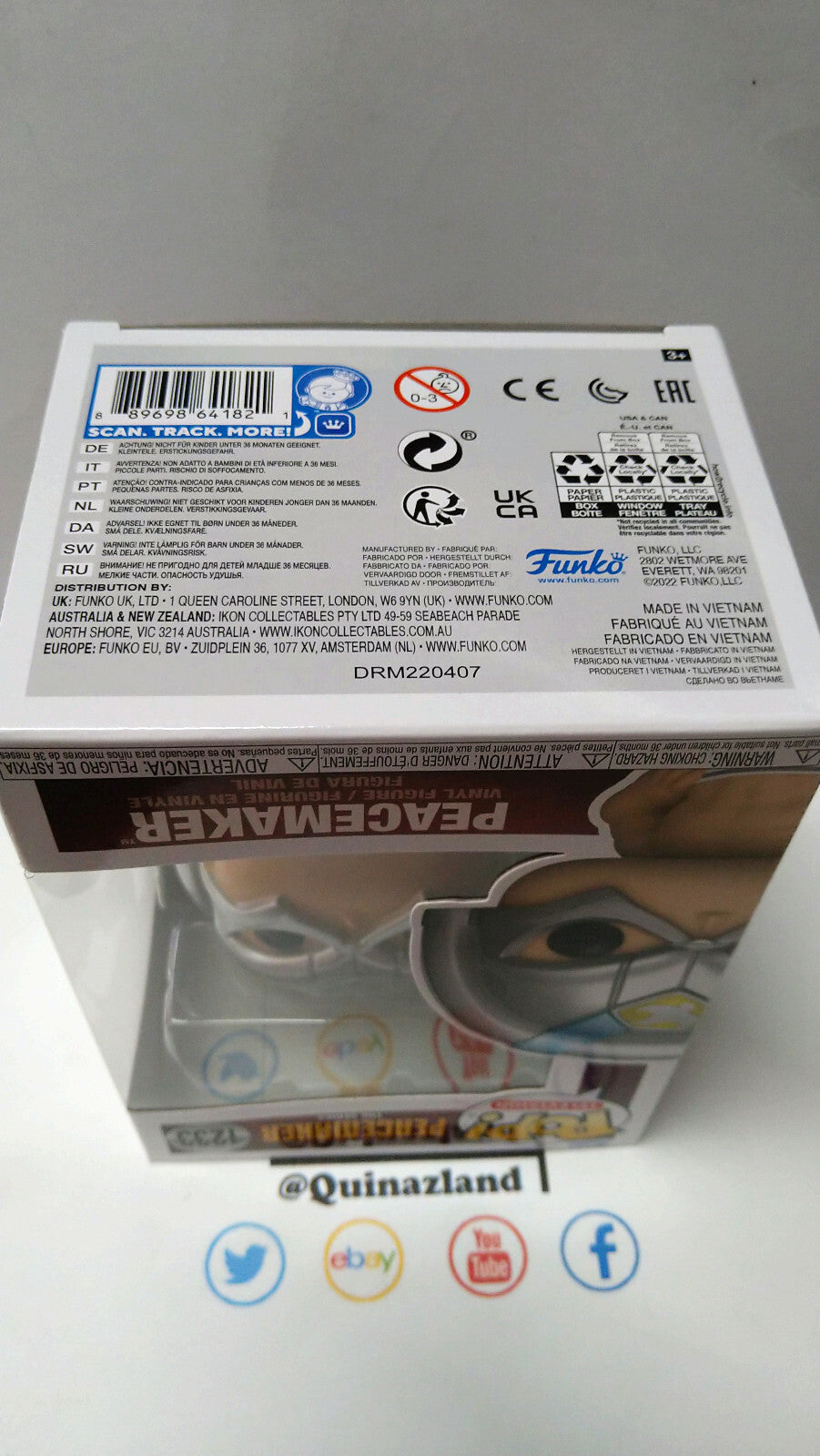 Funko Pop! PEACEMAKER 1233 Peacemaker in TW (F16)