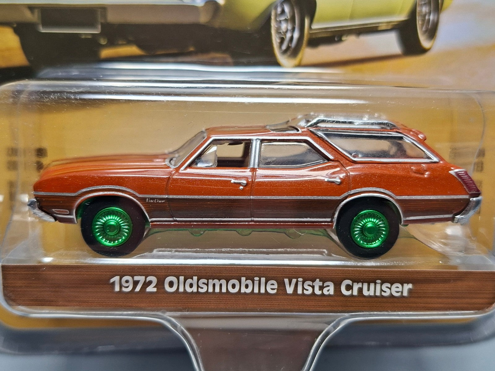 Greenlight Estate Wagons '72 Oldsmobile Vista Cruiser chase Green Wheels (NG23)