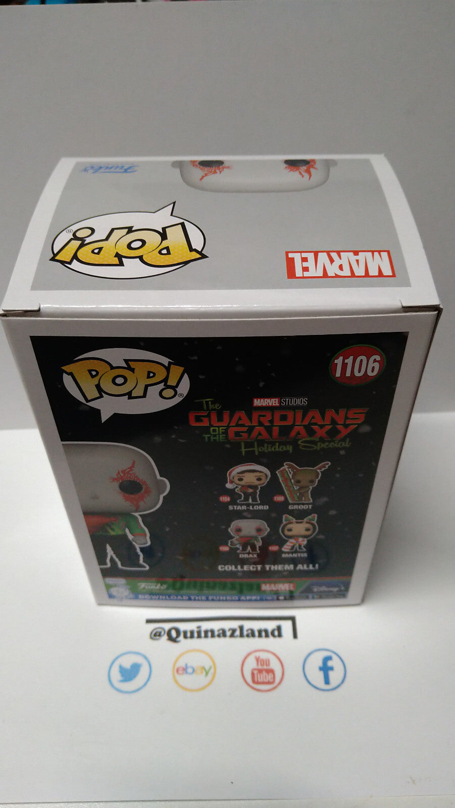 Funko Pop! MARVEL N° 1106 Les gardiens de la galaxie  Drax Holiday (FU34)