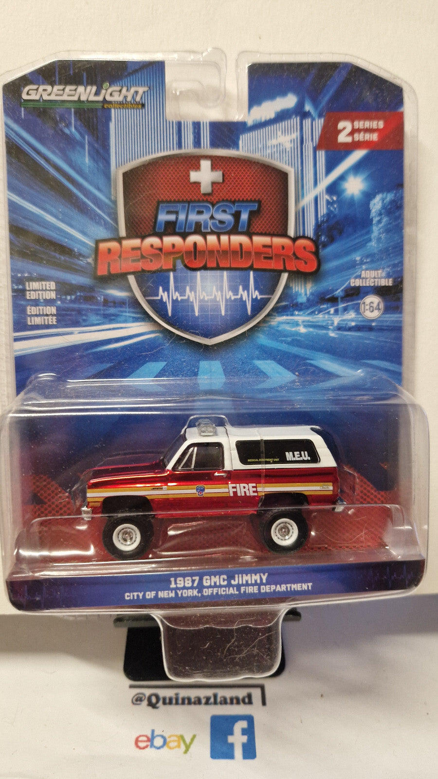 Greenlight First responders série 2 Red Chase  1987 GMC Jimmy  (NG49)