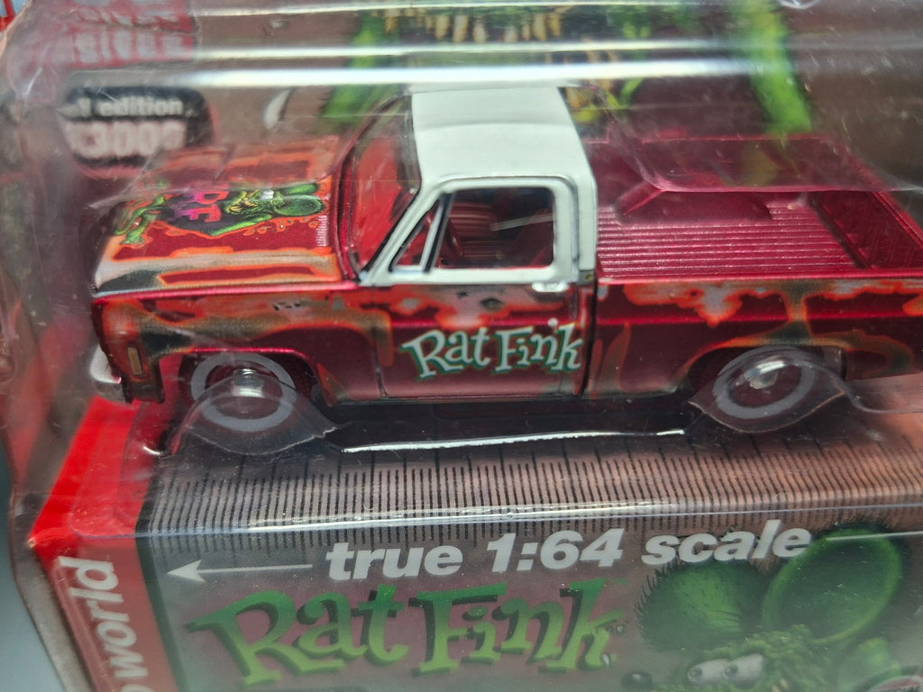 Auto Word Ultra Red Rat Fink 1978 Chevrolet Cheyenne C10 Exclusive MIJO  (NG18)