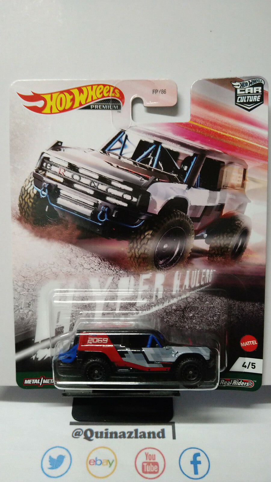 Hot Wheels Hyper Haulers Datsun Ford Jeep Baja Bouncer  lot de 5 (NG114)