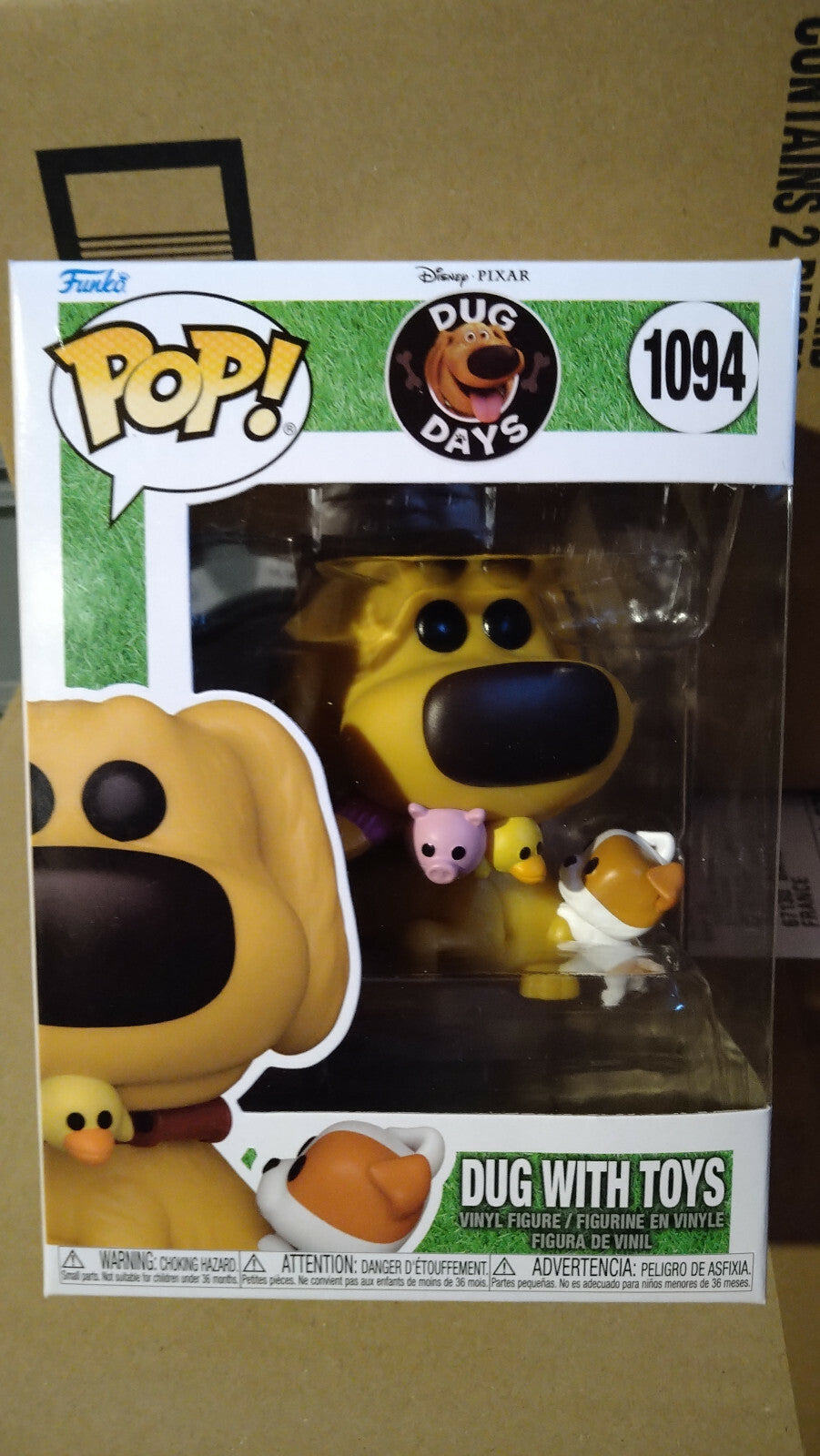 Funko Pop! Disney Pixar DUG DAYS #1094 Dug With Toys  (F6)